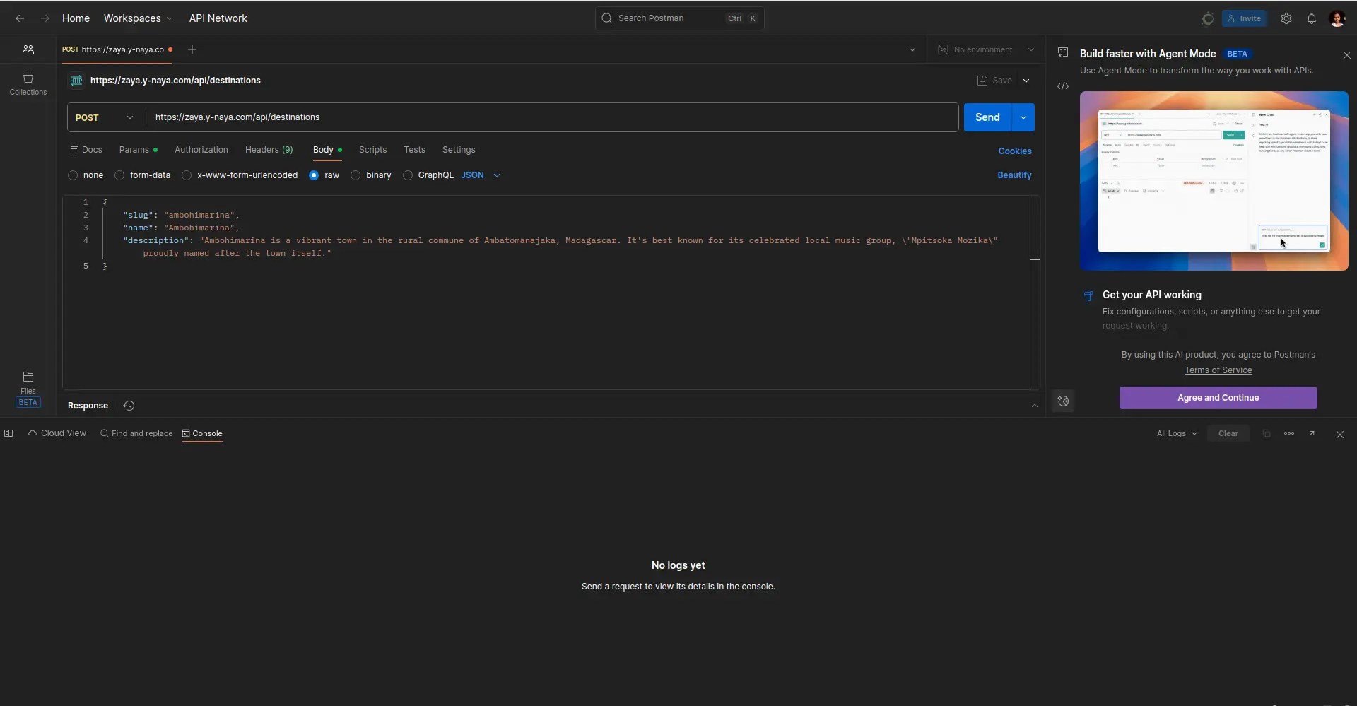 Dev Backend Tourism Network Platform Desktop
